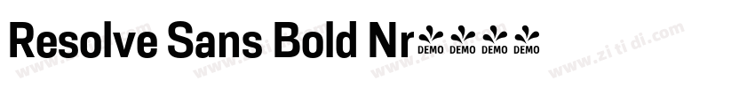 Resolve Sans Bold Nr字体转换